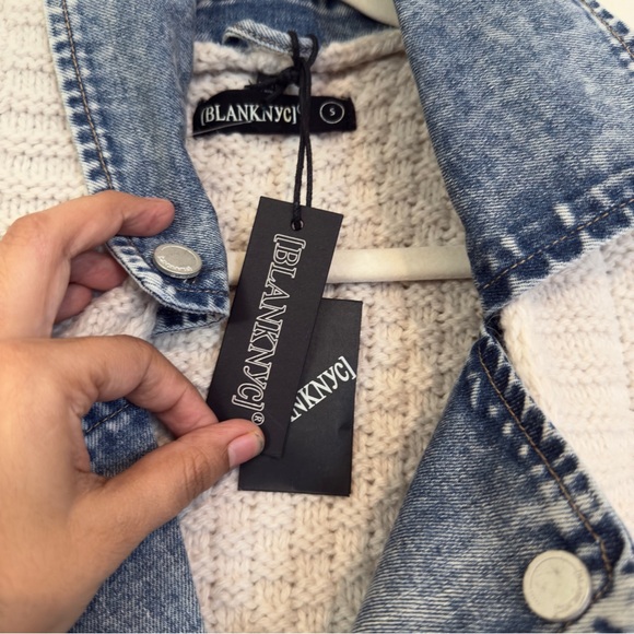 BLANKNYC Last Call Mixed Media Cardigan - Picture 13 of 16